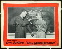 8j598 OUR MISS BROOKS LC #2 '56 Robert Rockwell as Mr. Boynton loves school teacher Eve Arden!