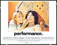 8j614 PERFORMANCE LC #5 '70 Nicolas Roeg, great close up of naked Mick Jagger in bed!