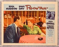 8j619 PILLOW TALK LC #5 R64 close up of Thelma Ritter grabbing Rock Hudson by the hair!