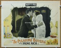 8j623 PLEASURE BUYERS LC '25 great romantic close up of Irene Rich & Clive Brook kissing!