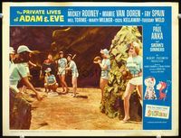 8j630 PRIVATE LIVES OF ADAM & EVE LC #3 '60 Mickey Rooney is umpire for female baseball team!