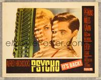 8j633 PSYCHO LC #1 R65 great close image of Janet Leigh & John Gavin by window with shadows!