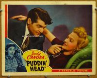 8j635 PUDDIN' HEAD LC '41 close up of Francis Lederer holding Astrid Allwyn's chin!