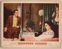 8j638 RAINTREE COUNTY LC #2 '57 Montgomery Clift violently argues with Elizabeth Taylor!