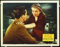 8j639 RAZOR'S EDGE LC #6 '46 close up of Tyrone Power & Anne Baxter, W. Somerset Maugham