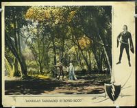 8j653 ROBIN HOOD LC '22 far shot of Douglas Fairbanks & Enid Bennett in Sherwood Forest!
