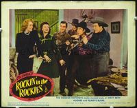 8j654 ROCKIN' IN THE ROCKIES LC '45 Mary Beth Hughes & Gladys Blake with The Hoosier Hotshots!
