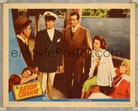 8j666 SAXON CHARM LC #3 '48 Robert Montgomery, John Payne, Susan Hayward, Totter & Morgan on boat!