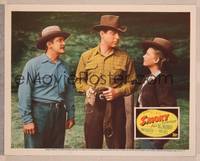 8j694 SMOKY LC '46 3-shot with Fred MacMurray in cowboy gear & Anne Baxter!