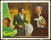 8j721 SUSPECT LC '44 close up of Charles Laughton & old lady, directed by Robert Siodmak!