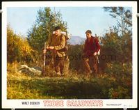 8j740 THOSE CALLOWAYS LC '65 Walt Disney, Brian Kieth & Brandon DeWilde with backpacks hiking!