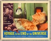 8j767 VOYAGE TO THE END OF THE UNIVERSE LC #2 '64 wacky image of leprous man on operating table!