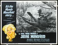 8j787 WILD, WILD WORLD OF JAYNE MANSFIELD LC #2 '68 close up of barely dressed Jayne in hammock!