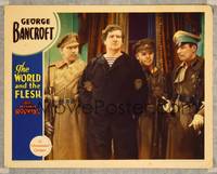 8j793 WORLD & THE FLESH LC '32 burly sailor George Bancroft held by three armed military officers!