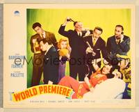 8j795 WORLD PREMIERE LC '41 John Barrymore on phone, sexy Frances Farmer on couch!