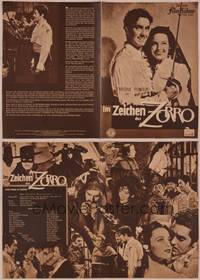 8k150 MARK OF ZORRO German program '49 many different images of Tyrone Power & Linda Darnell!
