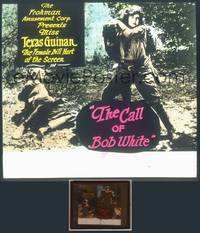 8k025 CALL OF BOB WHITE glass slide '19 Miss Texas Guinan, the female Bill Hart of the screen!