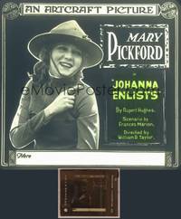 8k045 JOHANNA ENLISTS glass slide '18 Mary Pickford joins the military, William Desmond Taylor