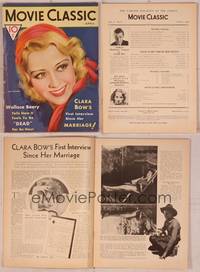 8k092 MOVIE CLASSIC magazine April 1932, wonderful art of pretty Joan Blondell by Marland Stone!