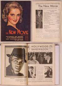 8k074 NEW MOVIE MAGAZINE magazine May 1932, art of pretty Billie Dove by McClelland Barclay!