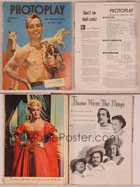 8k126 PHOTOPLAY magazine September 1948, great portrait of barechested Alan Ladd by Paul Hesse!