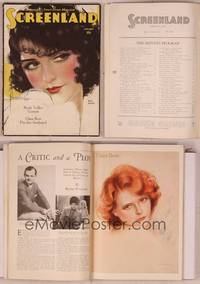 8k076 SCREENLAND magazine January 1930, wonderful art of Bebe Daniels by Rolf Armstrong!