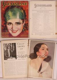 8k080 SCREENLAND magazine May 1930, great smiling portrait art of Billie Dove by Rolf Armstrong!