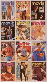 8k013 LOT OF MOVIE MAGAZINES 12 magazines '81-84 Bo, Gere, Reeve, Travolta, Ford + more!