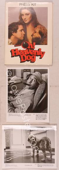 8k221 OH HEAVENLY DOG presskit '80 Chevy Chase, Benji, Jane Seymour, great dog images!