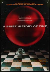 8m089 BRIEF HISTORY OF TIME 1sh '92 from the book by Steven Hawking, cool surreal image!