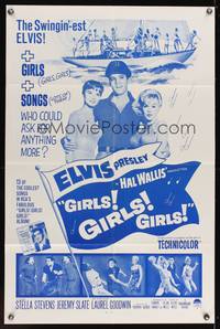 8m273 GIRLS GIRLS GIRLS 1sh R60s swingin' Elvis Presley, Stella Stevens & boat full of sexy girls!