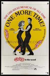 8m280 GREASE 1sh R80 John Travolta & Olivia Newton-John dancing in a most classic musical!