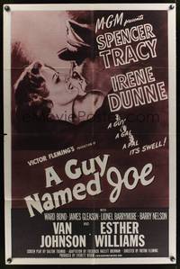 8m295 GUY NAMED JOE 1sh R55 World War II pilot Spencer Tracy loves Irene Dunne after death!