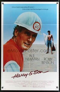 8m308 HARRY & SON 1sh '84 Paul Newman & Robby Benson are father and son!