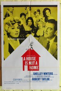 8m346 HOUSE IS NOT A HOME int'l 1sh '64 Shelley Winters, Robert Taylor & 7 sexy hookers in brothel!