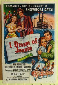 8m357 I DREAM OF JEANIE 1sh '52 Ray Middleton, Bill Shirley, Muriel Lawrence, Eileen Christy!