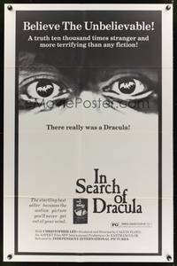 8m369 IN SEARCH OF DRACULA 1sh '75 cool vampire documentary, he really existed!