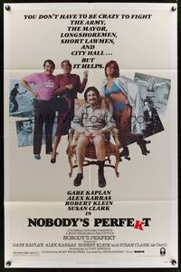8m578 NOBODY'S PERFEKT 1sh '81 Gabe Kaplan, you don't have to be crazy, but it helps!