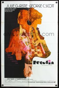8m641 PETULIA 1sh '68 Richard Lester directed, art of pretty Julie Christie & George C. Scott!