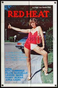 8m672 RED HEAT 1sh '81 sexy hitchhiker Rita Cummings gets caught up in a bizarre mystery!