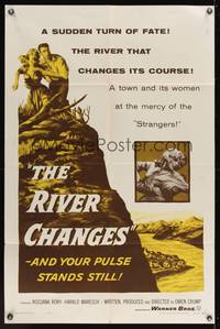8m682 RIVER CHANGES 1sh '56 directed by Owen Crump, your pulse stands still!