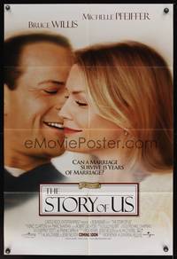 8m766 STORY OF US DS advance 1sh '99 Bruce Willis, Michelle Pfeiffer, directed by Rob Reiner!