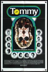 8m860 TOMMY 1sh '75 The Who, Roger Daltrey, rock & roll, cool mirror image!