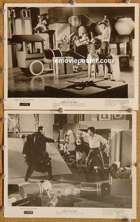 8p715 BABES IN TOYLAND 2 8x10s '61 Walt Disney, Ray Bolger & Tommy Sands, cool images!