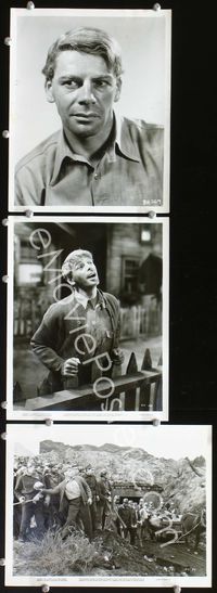 8p640 BLACK FURY 3 8x10s '35 coal miner union organizer Paul Muni, directed by Michael Curtiz