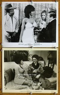 8p720 COFFY 2 8x10s '73 great images of sexy Pam Grier & cast in blaxploitation classic!