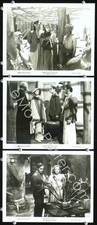 8p655 GARDEN OF ALLAH 3 8x10s '36 Marlene Dietrich, Charles Boyer, Basil Rathbone, C. Aubrey Smith
