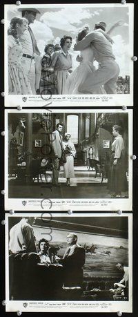 8p656 GIANT 3 8x10s '56 Elizabeth Taylor & Rock Hudson in George Stevens classic!