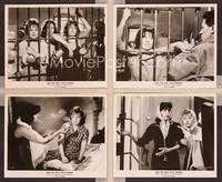 8p384 HELL IN THE CITY 16 8x10 stills '61 sexy bad girl Anna Magnani in women's prison!