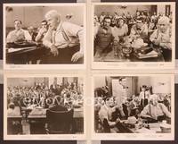8p608 INHERIT THE WIND 4 8x10 stills '60 great iamges of Spencer Tracy & Gene Kelly in courtroom!
